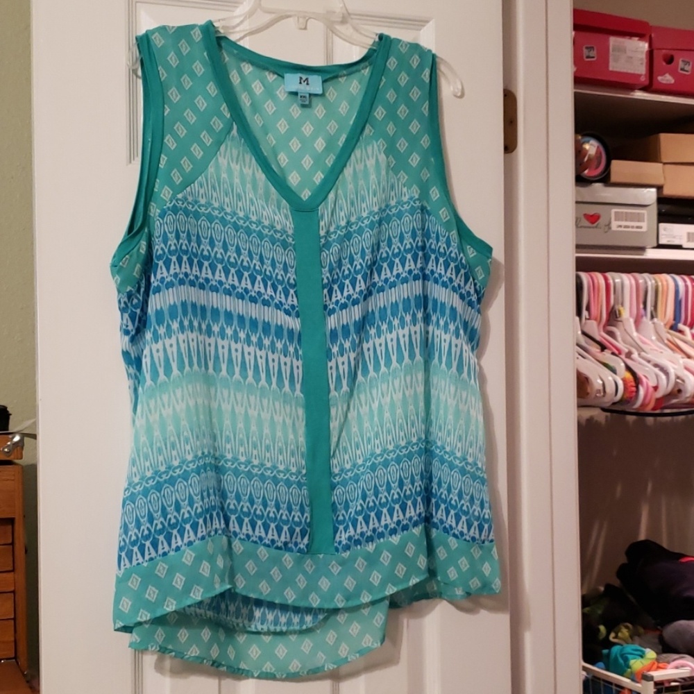 Sleeveless top- sheer